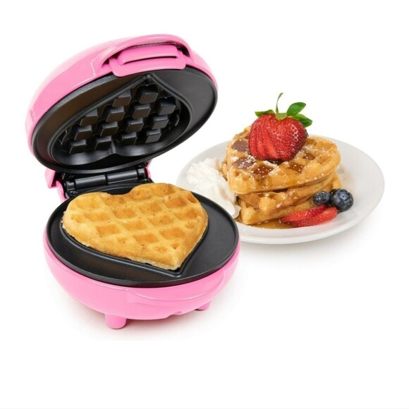 NWT MyMini My Mini Heart Waffle Maker Pink - Picture 2 of 6